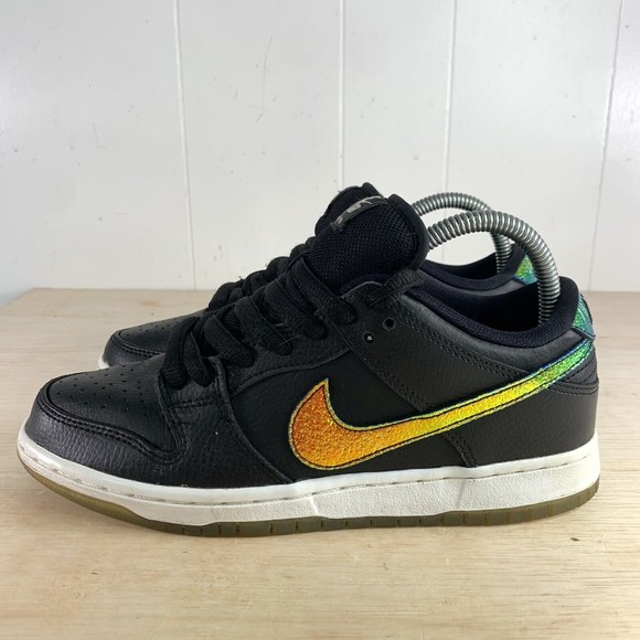 Nike SB Dunk Low Pro Sparkle Oil Black Multicolor 304292-091 Women's 7.5 - Picture 5 of 10
